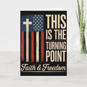 Detta Är Vändpunkten Patriotisk Tro Usa Kort
