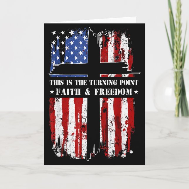 Detta Är Vändpunkten Patriotiska Kristna Tro Kort (Framsida)