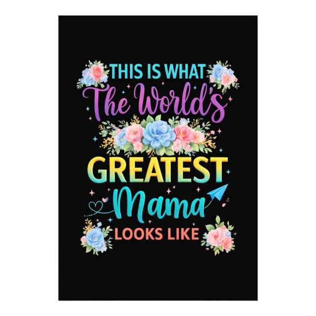 Detta är världens bästa mamma  fototryck (Framsidan)