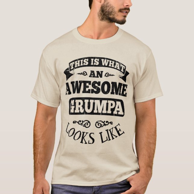 Detta är vilka en fantastiskGrumpa Looks gillar T Shirt (Framsida)