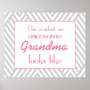 Detta är vilka enorma Looks för en mormor gillar Poster