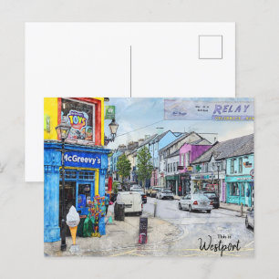 Detta är Westport-Ireland Vykort