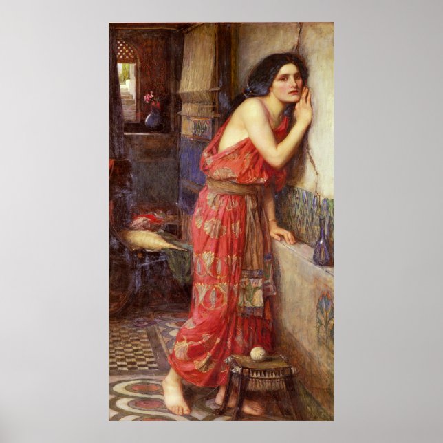 Detta av John William Waterhouse Poster (Framsidan)
