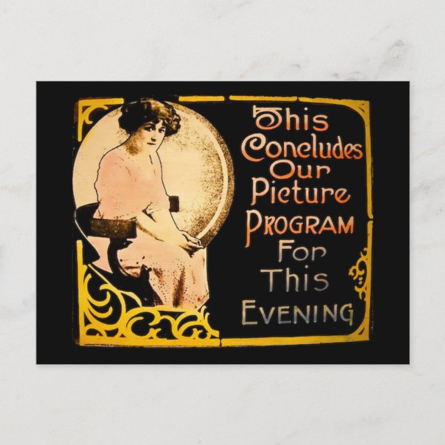 Detta avslutar vårt Bild-program - Vintage Vykort (Framsida)