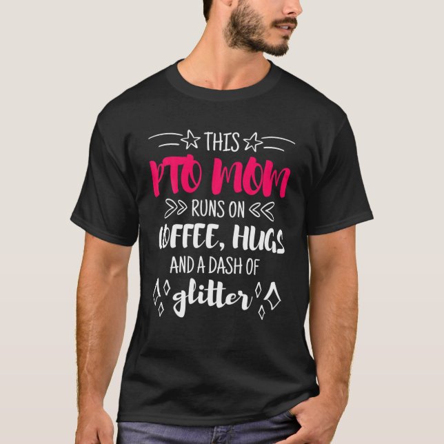 Detta avtal om Mamma Springa på häckar och Glitter T Shirt (Framsida)