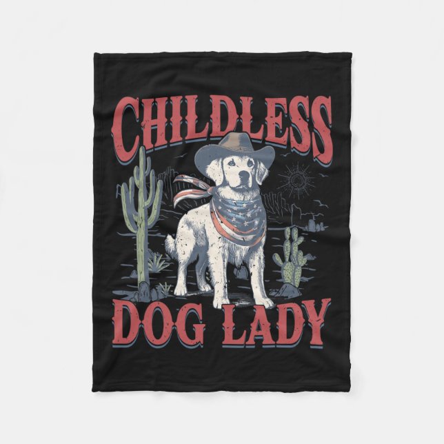 Detta barnlösa Dam röstar Kamala Harris 20 Fleecefilt (Framsidan)