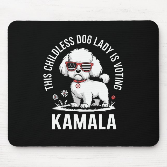 Detta barnlösa Dam röstar Kamala Harris 20 Musmatta (Framsidan)