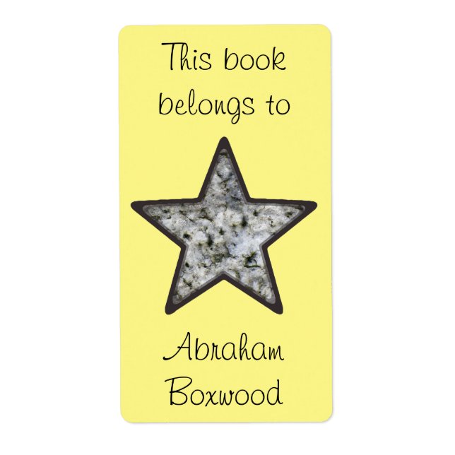 Detta Bok-Tillhör till det anpassade namnet Sten S Fraktsedel (Framsidan)