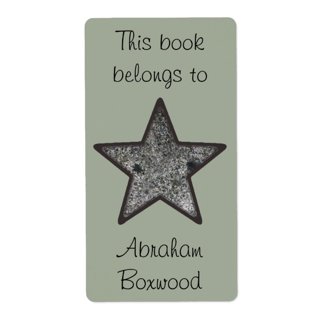 Detta Bok-Tillhör till det anpassade namnet Sten S Fraktsedel (Framsidan)