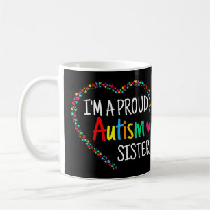 Detta färglösa autismhjärta tillverkat med puss kaffemugg
