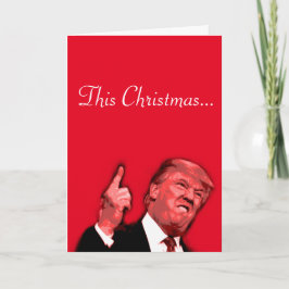Detta går julen att vara enorm, trumfsatirkortet helgkort