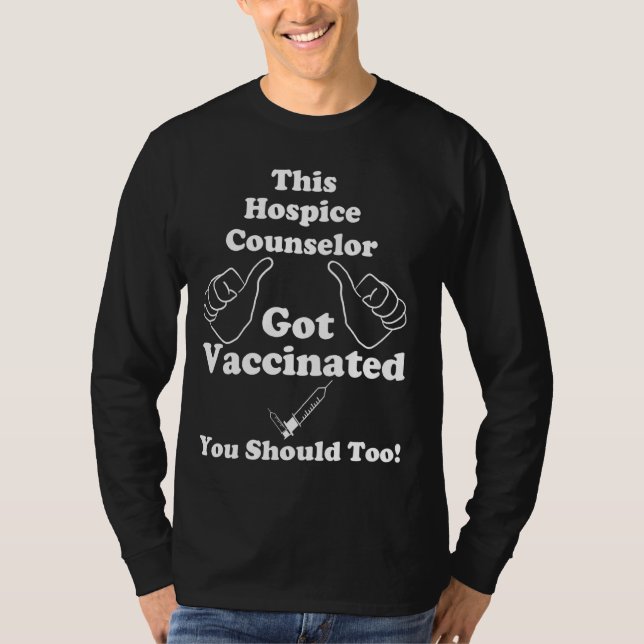 Detta Hospice Counselor Har Vaccines Vaccine T Shirt (Framsida)