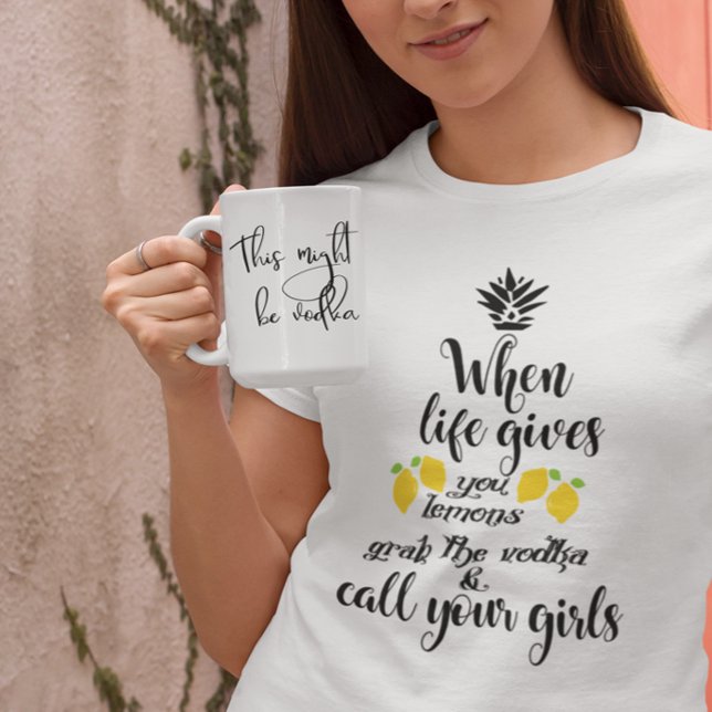 Detta kan vara handskrivet Vodka-kaffe Mugg-skript Kaffemugg (Skapare uppladdad)