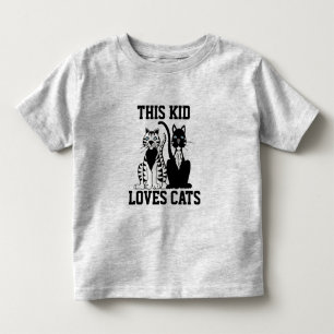 DETTA KID KÄRLEK CATS CAT SMÅBARN T-SHIRTS
