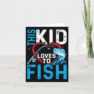 Detta Kid Kärlek till fiskets fiskebåtar Kort