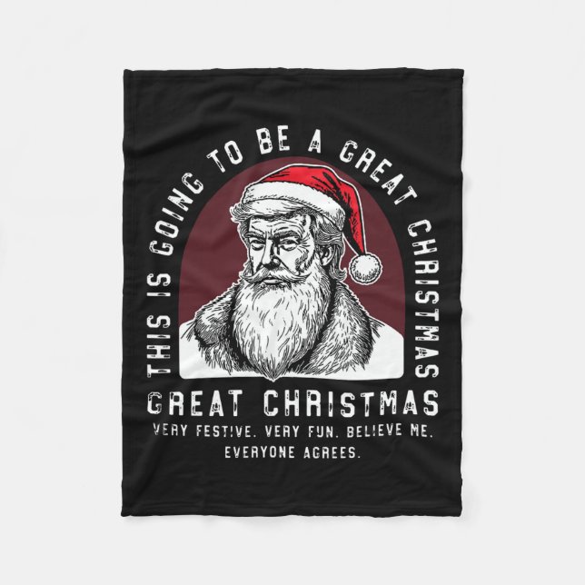 Detta kommer att bli en Underbar julklapp Fleecefilt (Framsidan)