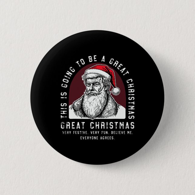 Detta kommer att bli en Underbar julklapp Knapp (Framsida)