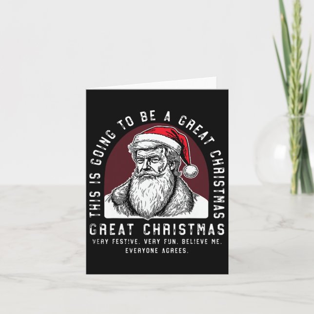 Detta kommer att bli en Underbar julklapp Kort (Framsida)