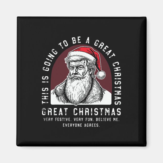 Detta kommer att bli en Underbar julklapp Magnet (Framsidan)