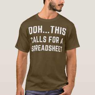Detta kräver ett kalkylblad med en fungerande redo t shirt