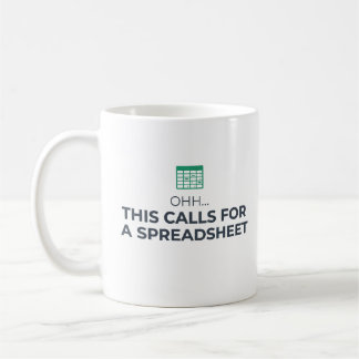 Detta Kräver Ett Kalkylblad Modernt Kontorskaffe Kaffemugg