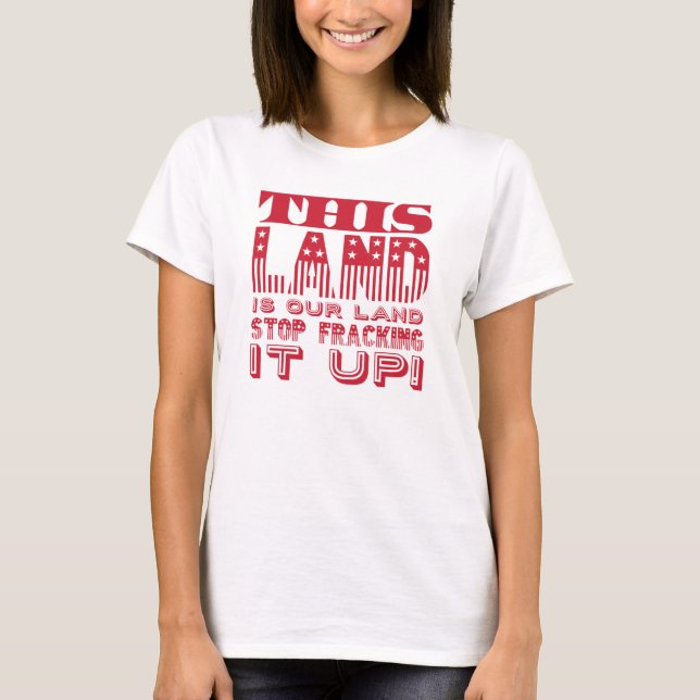 "Detta land.." Utskrift av fet Flagga T Shirt (Framsida)