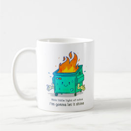 Detta lilla ljus: Dumpster Fire Design Kaffemugg