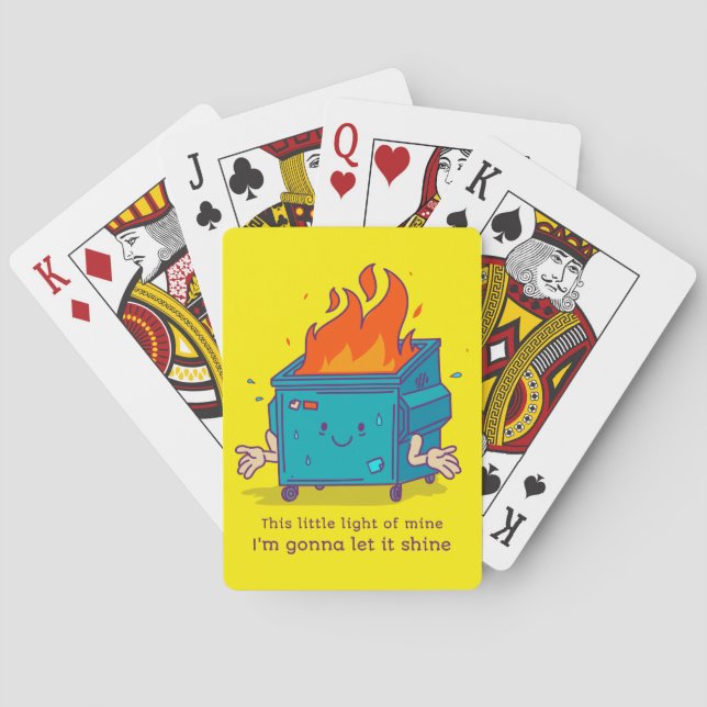 Detta lilla ljus: Soptunnebrand Casinokort (Baksidan)