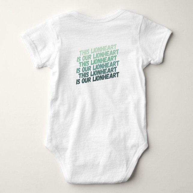 Detta Lionhjärta (Baby) T Shirt (Baksida)