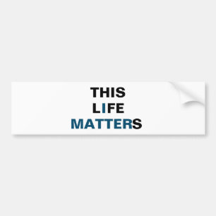 DETTA LIV BETYDER bumbersticker Bildekal