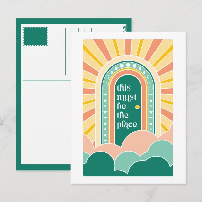 Detta måste vara en återdörr till ställe vykort (Fram/baksida)