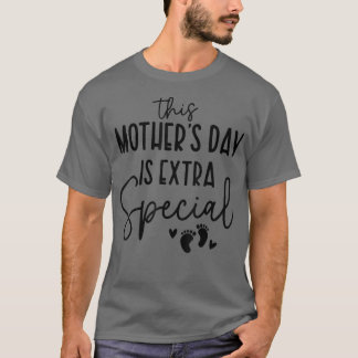 Detta Mors dag är en mycket Speciell Gravid Announ T Shirt