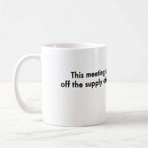 Detta möte är av tillförselen kedjar kaffemugg