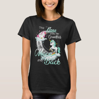 Detta Nana Kärlek hennes Barnbarn till Måne och ti T Shirt