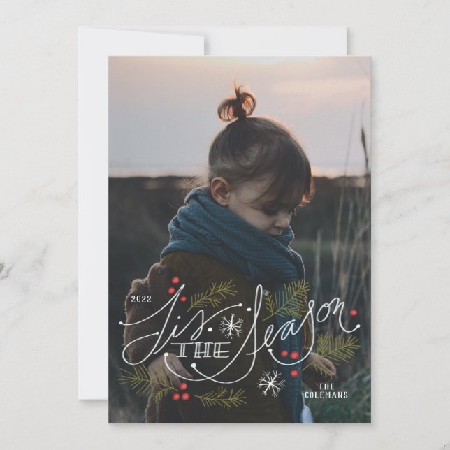 Detta säsongsfoto julkort (Framsida)