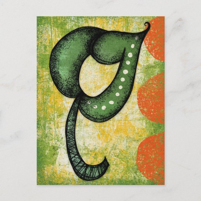 Detta Singulära Löv Vykort (Framsida)