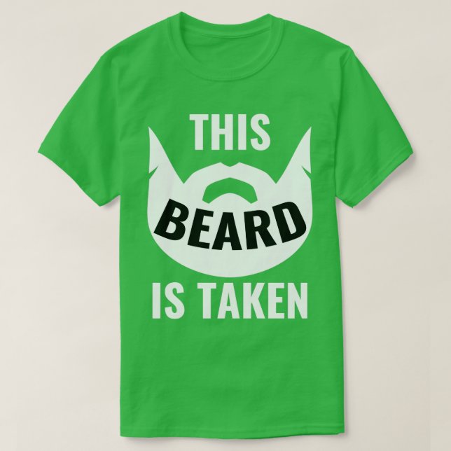 Detta skägg tas av Hipster Förlovad Kärlek Gift T Shirt (Design framsida)