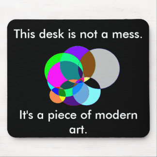 Detta skrivbord är modern konstmousepad musmatta