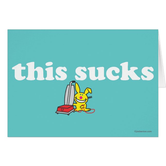 Detta suger hälsningskort (Framsidan Horizontal)