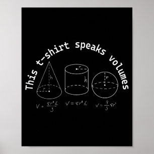 Detta Talar Volymer Rollig Matematik Vetenskap Gee Poster