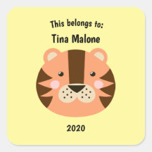 Detta Tillhör till Back to school Tiger Ansikte Gu