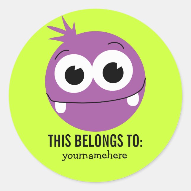 DETTA TILLHÖR TILL RUNT KLISTERMÄRKE (Framsida)