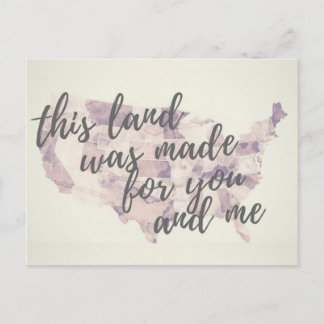 Detta vykort för landpatriotiska protester