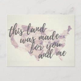 Detta vykort för landpatriotiska protester