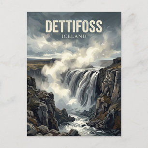 Dettifoss Island Vykort