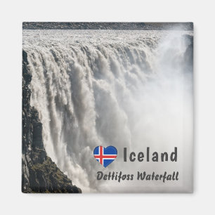 Dettifoss Waterfall i Vatnajokull NP - Island Magnet