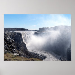 Dettifoss Waterfall i Vatnajokull NP - Island Poster