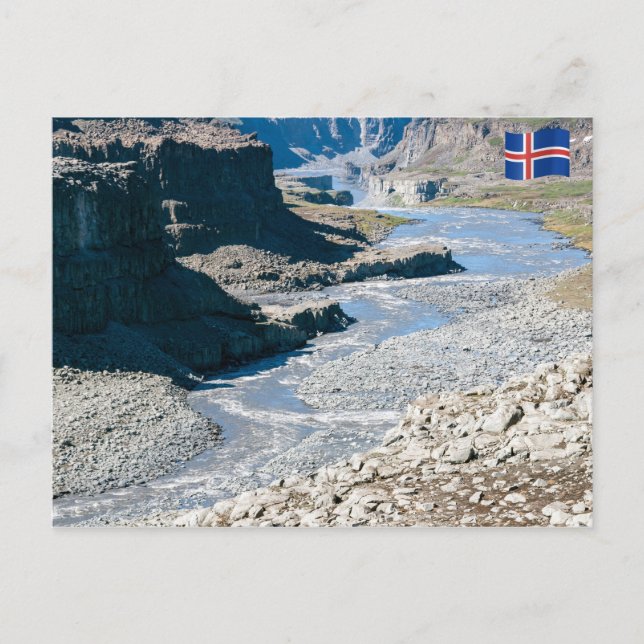 Dettifoss Waterfall i Vatnajokull NP - Island Vykort (Framsida)