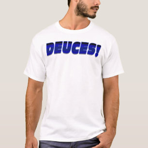 DEUCES-Blått-Svart Tee