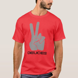 Deuces rappar fingrar R&B för T-shirt